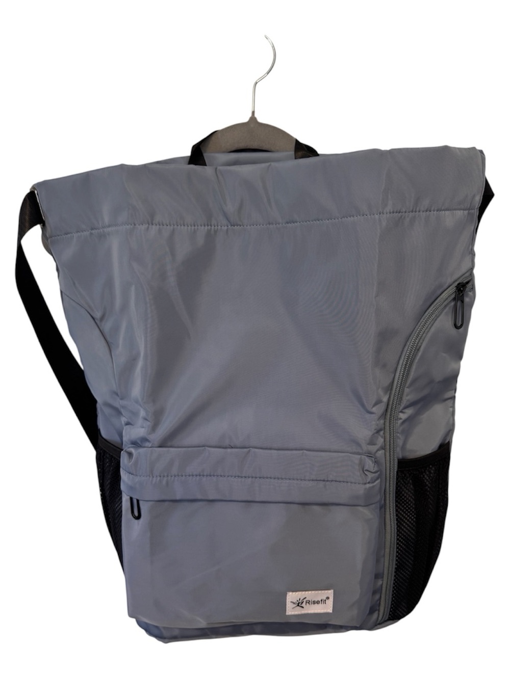 Riselift Large Gym Workout Backpack Tote Travel Bag Blue/Gray NWTS - Picture 2 of 14